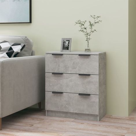 Sideboard Betongrau 60x30x70 cm Holzwerkstoff