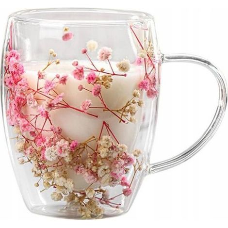 Verre Thermique Double Fond Plâtre SZK78 300 ml Déco (1/5)