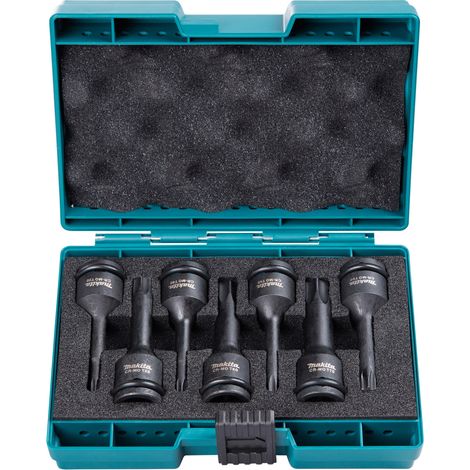 Makita  Impact  Black  Llave  de  impacto  T  Set  de  7  piezas  -  E-23628 (1/4)