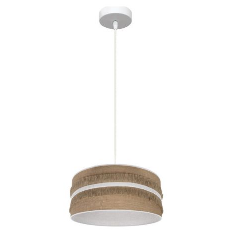 Ciondolo Natalia 1xe27 Bianco/bianco-sacco Regx30x30 Cm (1/2)