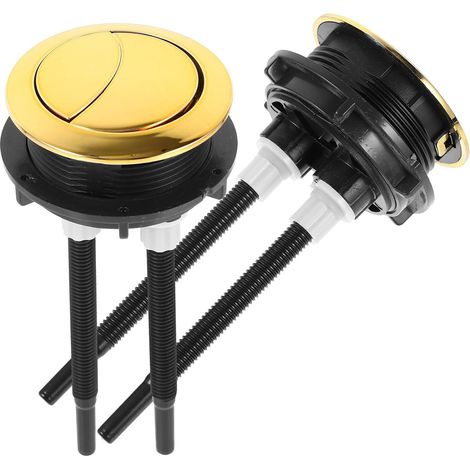 Bouton Poussoir Wc Doré Double Pression 48mm pour Citerne (1/5)