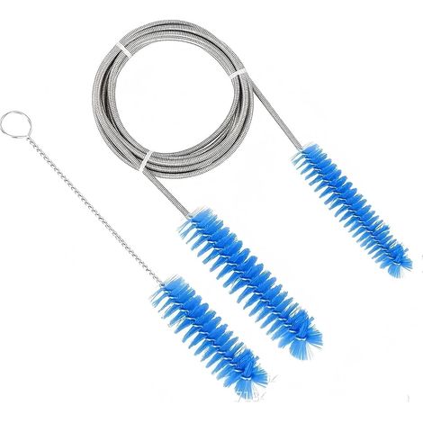 Questo set di spazzole per la pulizia include una speciale testina flessibile per tubi flessibili, maschere, serbatoi d'acqua, raccordi per tubi (1/5)