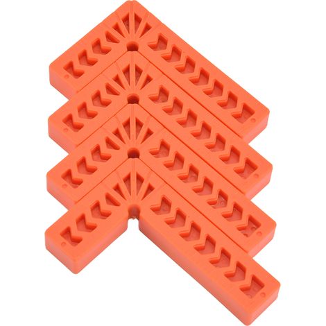 Lot de 4 équerres en plastique en forme de L, polyvalentes, robustes et faciles à utiliser, pour positionner les tiroirs (100 mm). (1/5)