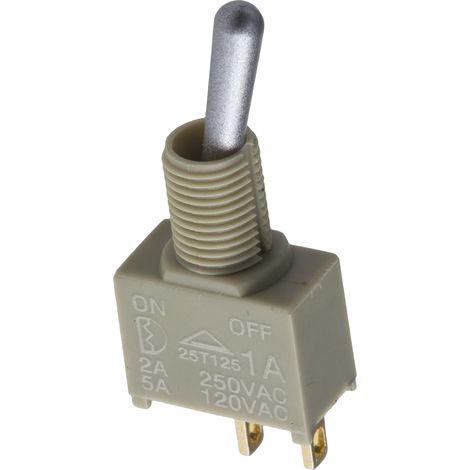 Interrupteur à levier RS PRO, Verrouillable, 1RT, 5 A @ 250 V c.a. ( Prix pour 1 )