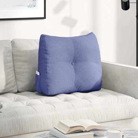 Rücken Kissen Jeans blau 60 x 24 x 50 cm Stoff