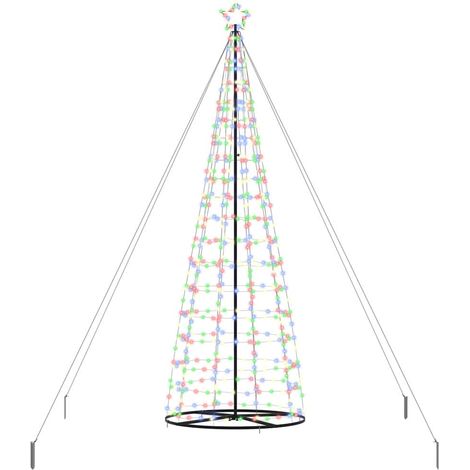 Arbre de Noël,Sapin de Noël LED avec 800 LED Multicolore 400 cm Fer CFW54291 (1/5)