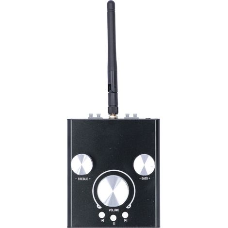 Amplificateur audio Bluetooth 5.0, stéréo à deux canaux, amplificateur HiFi à fréquence réglable (hautes/basses). (1/5)