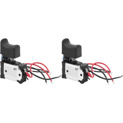 Lot de 2 interrupteurs à gâchette pour outils électriques, bouton de contrôle de vitesse universel pour meuleuse d'angle.