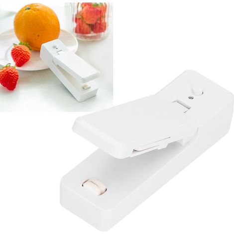 Machine de scellage magnétique rechargeable, petit appareil de scellage portable et manuel pour usage domestique, blanc. (1/5)
