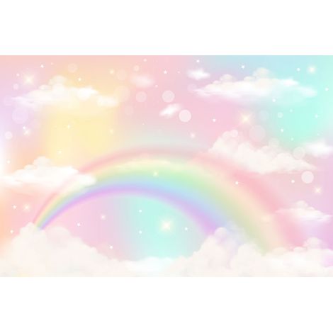 Papier peint panoramique Enfants - Arc en Ciel - 383 cm x 255 cm (1/2)