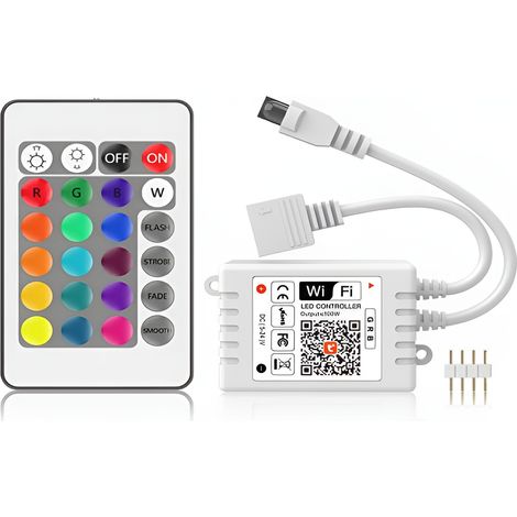 Controller LED RGB Tuya WIFI 2.4G 24 tasti [HLP-YS-TUYA-IR24]