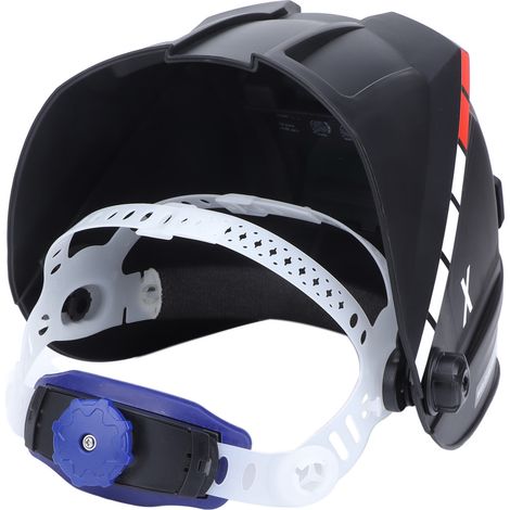 Casque de soudage à coque relevable à assombrissement automatique, protection frontale de la tête et cagoule isolée (1/5)