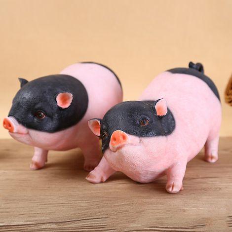 Schweine-Tierstatue für Gartendekoration, Skulptur