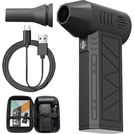 Soplador de aire inalámbrico, soplador inalámbrico compacto y portátil, secador portátil de 3 velocidades para ordenadores, teclados y aparatos electrónicos.