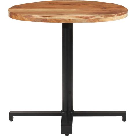 Maison Exclusive - Tavolino da Bistrot Rotondo Ø80x75 cm in Legno di Acacia