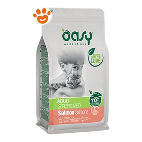 Oasy Cat Adult Sterilizzato Salmone - Oasy Cat Adult Sterilizzato Salmone - Sacco Da 300 Gr