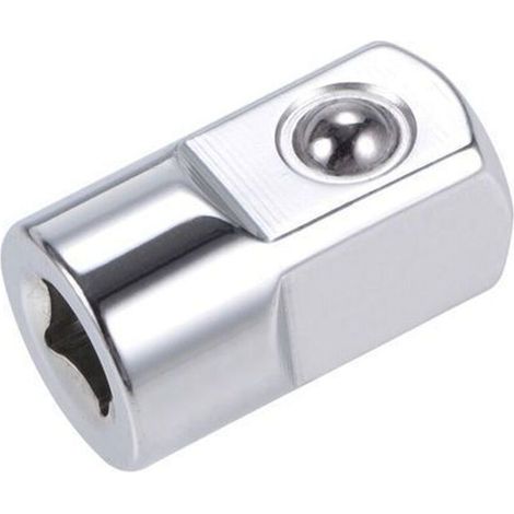 Cliquet Douille 1/4″ Femelle à 1/2″ Mâle Acier Cr-V Adaptateur douille réducteur entraînement Cliquet Clé Embout 1Pcs (1/4)