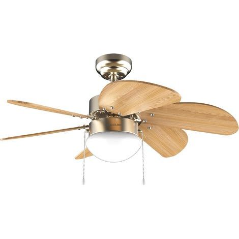 Ceiling Fan with Light, 50W, 91cm Diameter, 6 Reversible Blades, Summer/Winter Mode, for Living Room (1/5)