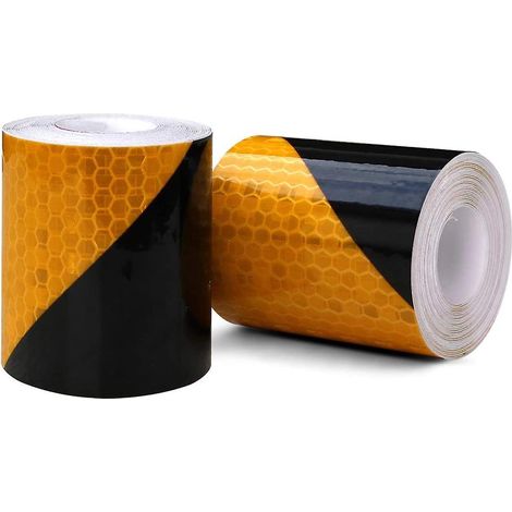 Reflektierendes Klebeband, 3M  50 mm prismatisches, wasserdichtes, abgewinkeltes Sicherheitsmarkierungsband aus selbstklebender Vinylfolie, Rolle. (1/5)