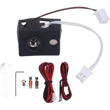 Kit Hotend pour Prusa I3 MK3S Ti, alliage de cuivre rouge, buse CuCrZr 24V 80W, tête d'impression chauffante en céramique (1/5)