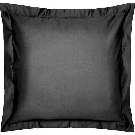 2 Taie D'oreillers 65 x 65 cm - Noir