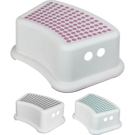 Rutschfester Kindertritthocker – 1 Stück – Robustes Kunststoffmaterial – Erhöhte Sicherheit – Für Bad und Toilette – 37 x 25 x 13 cm (1/4)