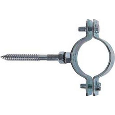 10PZ COLLARE PESANTE ACCIAIO ZINCATO TUBI "CPT" 3/4" PLUS TUBI  MM.25/28