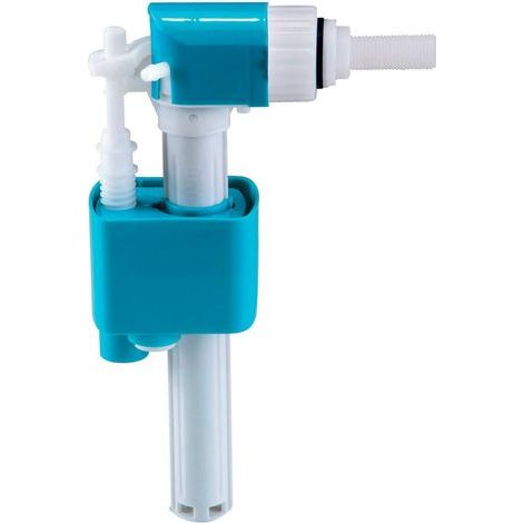 Toilettenspülventil, seitlicher Einlass, 3/8"-Pom-Schraube, weiß, für Toilette (1/2)