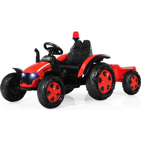 Goplus – Voiture électrique pour enfants 12V avec remorque – Télécommande 2,4G – Lumières et musique – Charge max 30 kg – Pour 3 à 8 ans (1/5)