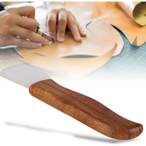 Outil de Sculpture sur Cuir en Céramique - Lame Courbée pour Découpe et Affûtage DIY (1/4)