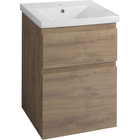 Aqualine Altair - Mobiletto per lavabo 52x73x45 cm, rovere Emporio AI355 (1/5)