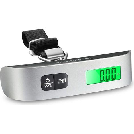 Type de sangle, balance à bagages électronique, balance portable, balance de boîte de voyage, fonction de mesure de température, fonction de tare max (1/5)