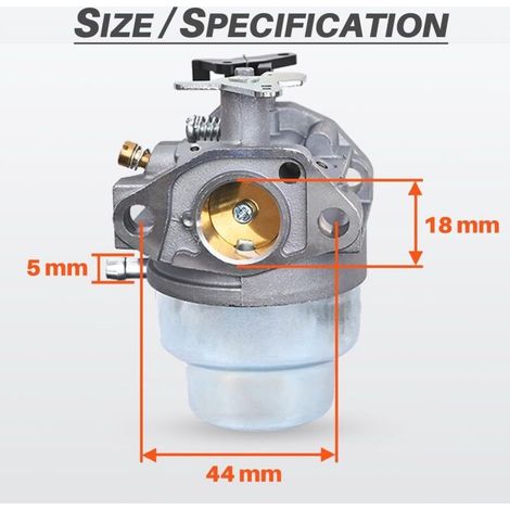 KINZON Vergaser für Honda GCV160, GCV135, GC160, GC135, GCV160-OHC Motor und Rasenmäher, JRISBO GCV 160 Rasenmäher Vergaser-Zubehörset mit Dichtung, Zündkerze und Luftfilter (1/5)