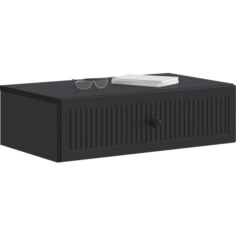 Maison Exclusive - Tavolino da Parete Laterale Nero 59 x 34,5 x 17 cm