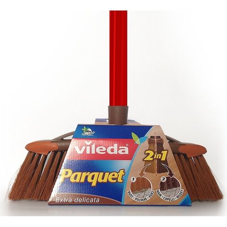 Brosse à parquet Vileda avec manche 136082 (1/5)