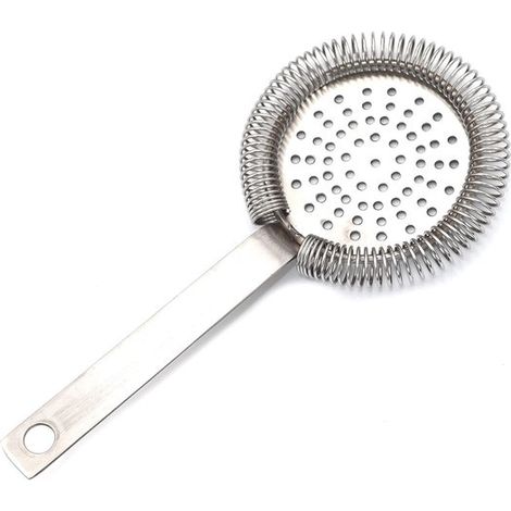 Colador de cócteles profesional con correa completa, sin patas, filtro de acero inoxidable, hielo, equipo de bar y restaurante, Mixología (1/4)
