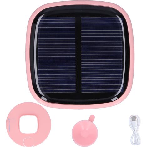 Lampe de nettoyage UV LED multifonction portable, désinfecteur ultraviolet extérieur rose (1/5)