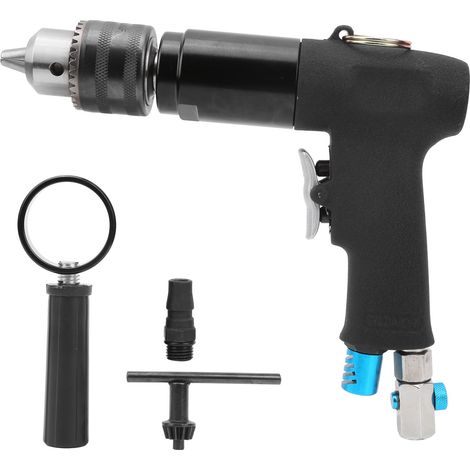 Perceuse pneumatique YC-1091, pistolet à air comprimé pour perçage, machine de forage avec buse à clé et embout GripJP (1/5)