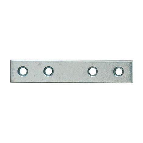 Lastrine di giunzioni dritte in acciaio zincato bianco 40x15 mm. 4 pz.