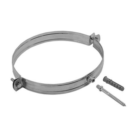 Collare zincato fascetta murale completo di fissaggio da 250mm (1/2)