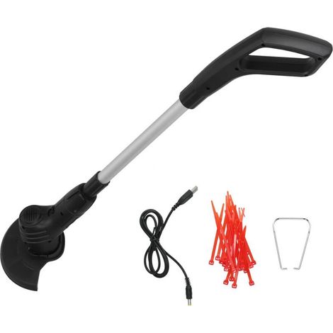 Tondeuse à gazon électrique sans fil portable, autonomie longue durée, rechargeable par USB, idéale pour petits jardins et terrains. (1/5)