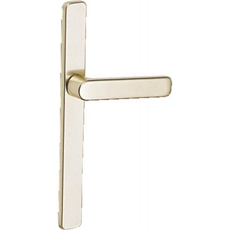 Béquille double seule aluminium Ton laqué blanc Saillie réduite 28 mm RIVIERA pour porte épaisseur 58 à 68 mm - ASSA ABLOY FRANCE BEZAULT