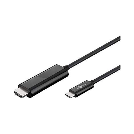 Goobay  Maschio  USB-C a 24 pin  Maschio  HDMI Tipo A a 19 pin  1,8 m (1/4)