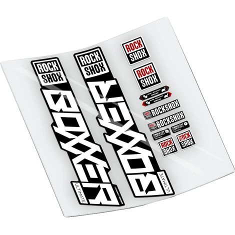 Pegatinas de vinilo resistente, diseños personalizables, color blanco. (1/2)