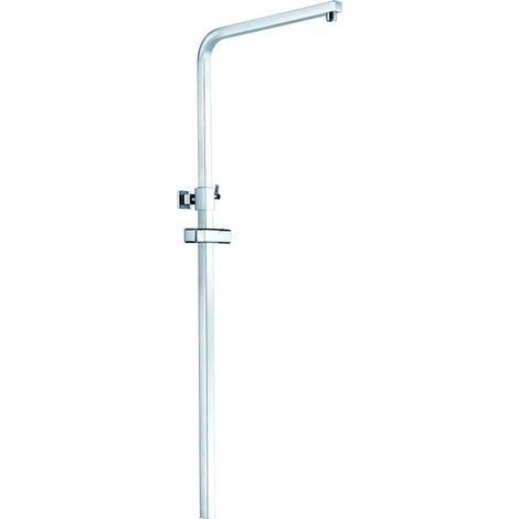 IMEX Duschstange quadratisch ausziehbar 82–126 cm Stahl Chrom-Finish 3-4-Gewinde Modell Imex-RR0013