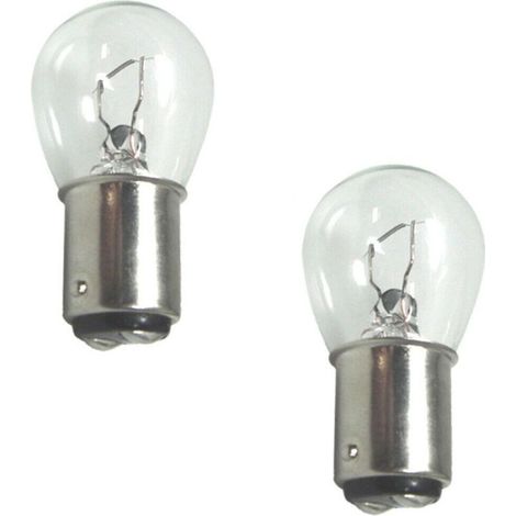 Bombilla BA15D 24V 21W – Iluminación para coches, remolques, tractores y camiones – Larga vida útil, brillo eficiente – Paquete de 2 (1/2)