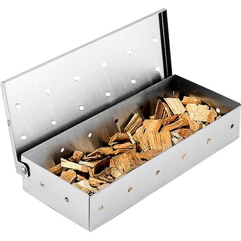 Fumoir en acier inoxydable pour barbecue à gaz, électrique, charbon de bois, fumoir pour la maison/jardin/barbecue extérieur (1/5)