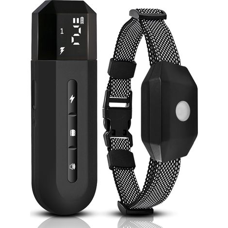 collier dressage chien avec télécommande ,Collier électronique intelligent : Contrôle précis des aboiements — Sans danger pour les chiens — Portée de la télécommande : 1000 m (1/2)