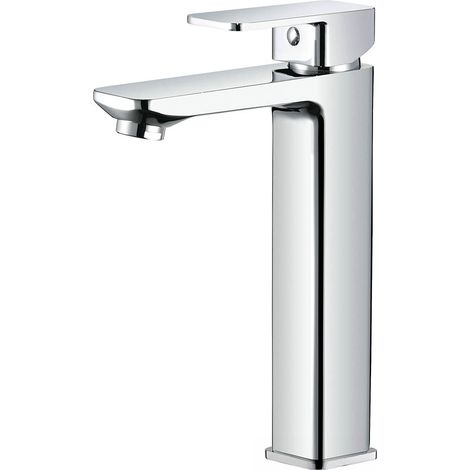 Kibath Grifo de Lavabo Alto monomando CHE acabado CROMO brillo fabricado en latón (1/3)