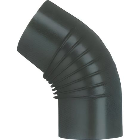 Save GOMITO 45  ° PER STUFA A LEGNA PORCELLANATO CLASSIC Col. Nero  EE  cm. 15 6.00 pz